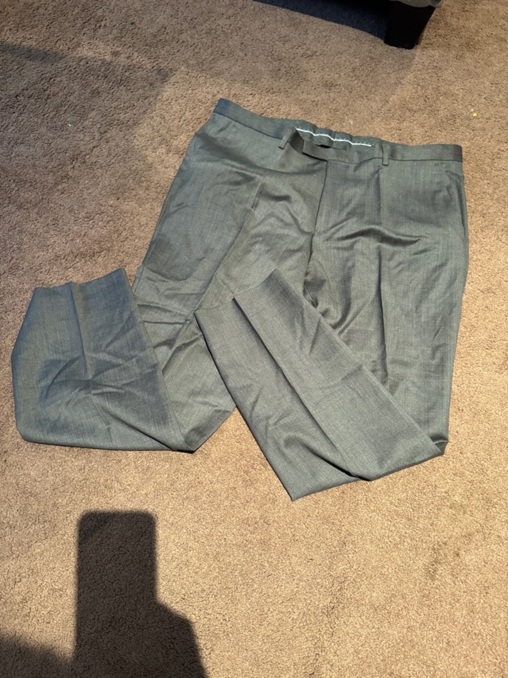 Boss Men's Dress Pants in Charcoal Gray